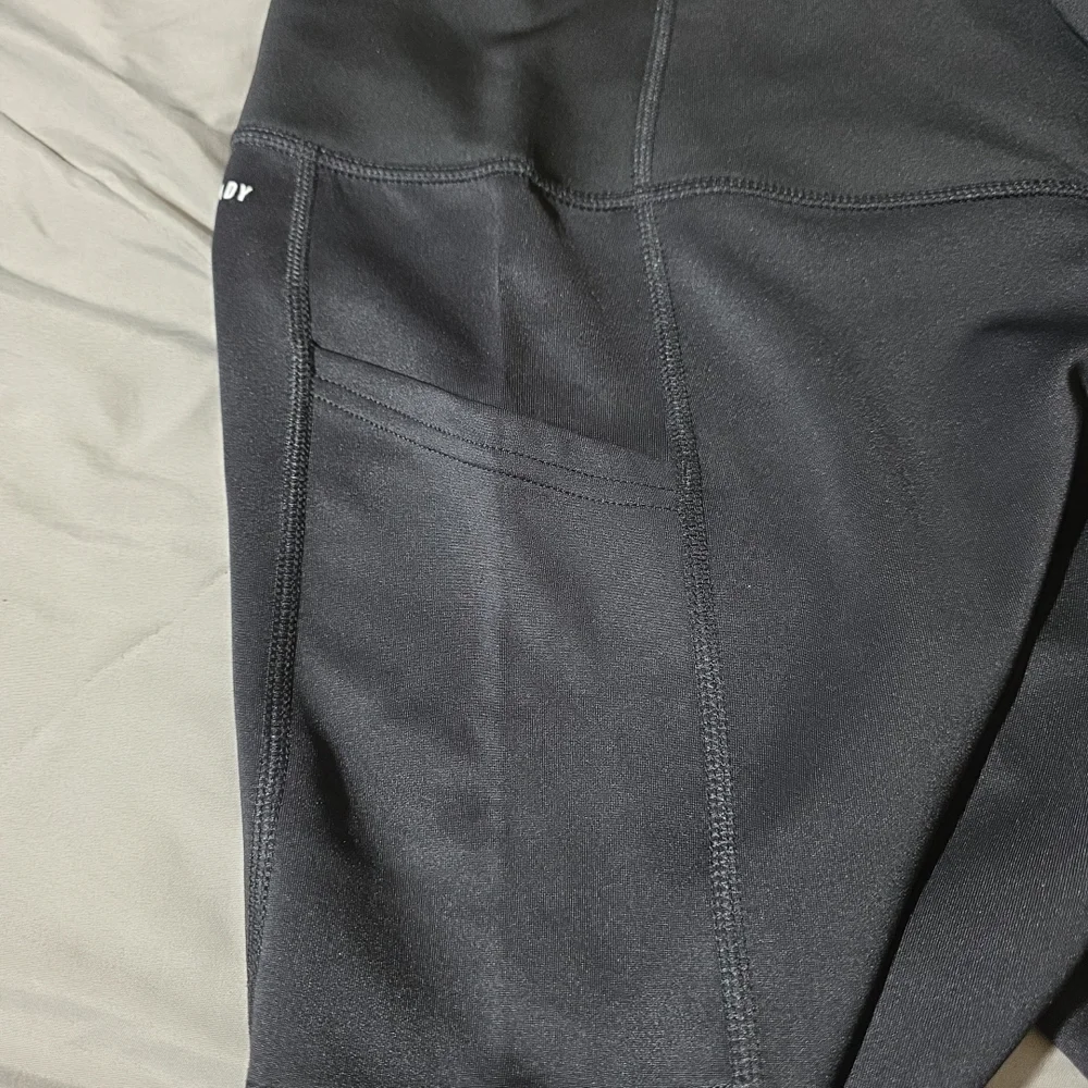 Adidas Leggings Women's Black Primegreen Aeroready Three Stripes Pocket Gym M - Picture 8 of 10